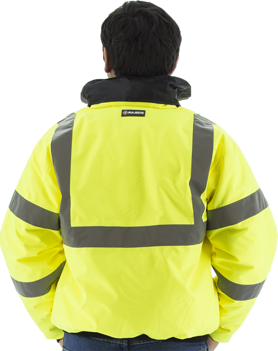 Picture of Majestic 75-1300 Hi-Viz Waterproof Jacket with Quilted Liner, ANSI 3