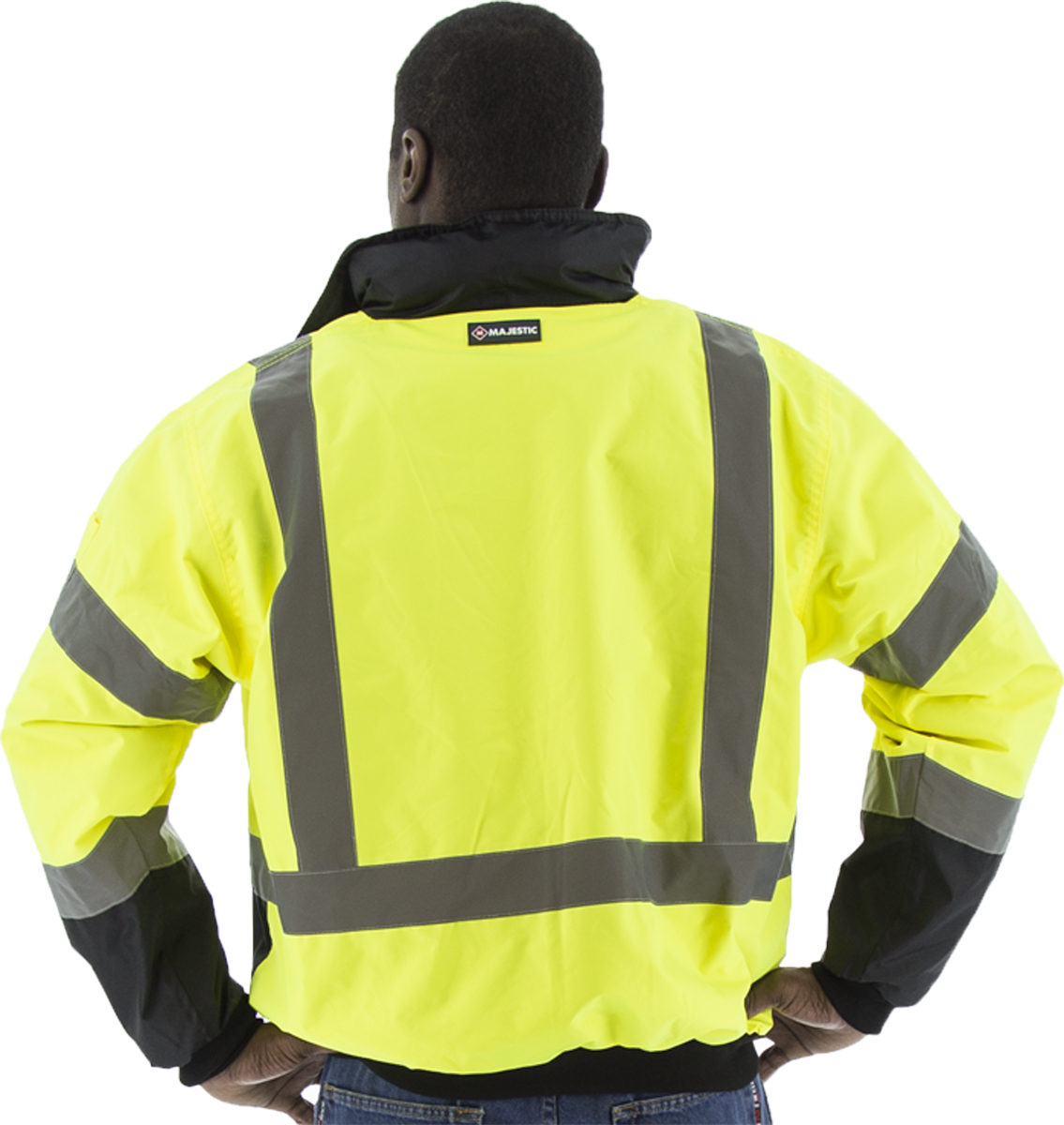 Picture of Majestic 75-1311 Hi-Viz Waterproof Jacket w Removable Liner, ANSI 3