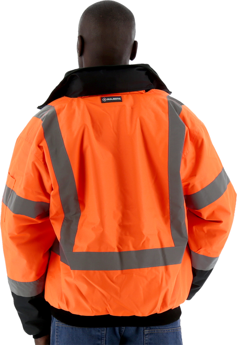 Picture of Majestic 75-1314 Hi-Viz Waterproof Jacket with Quilted Liner, ANSI 3