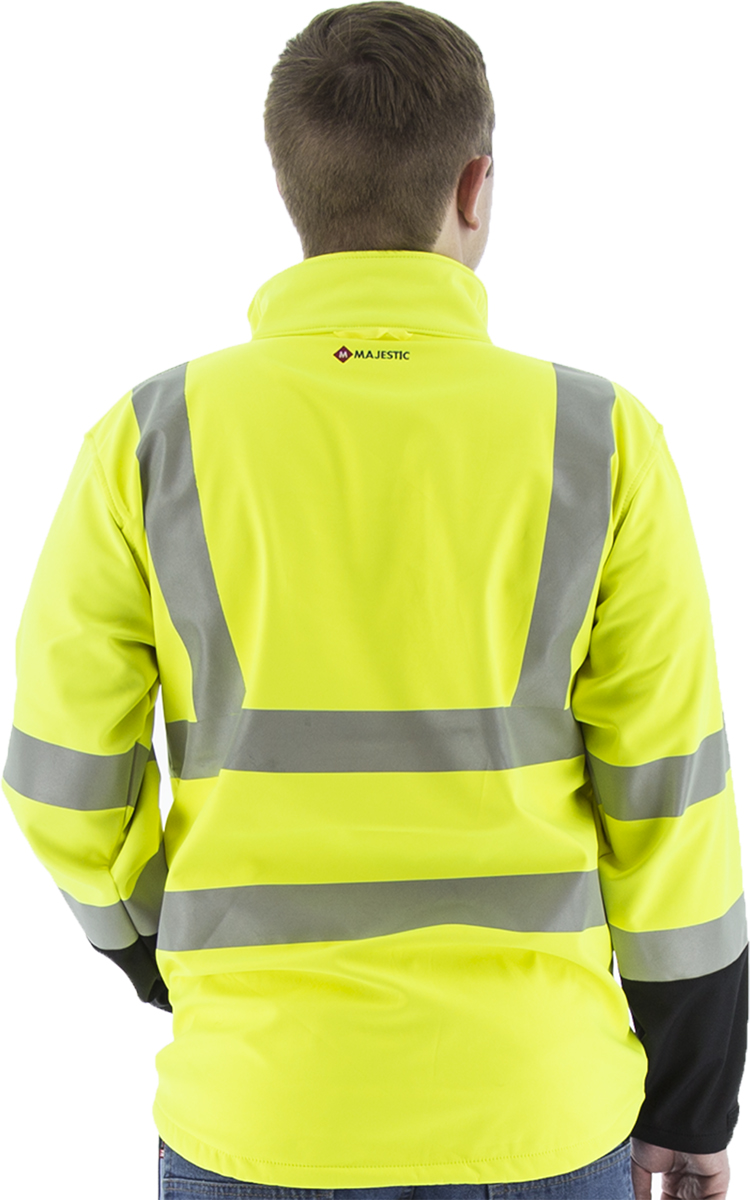 Picture of Majestic 75-1371 Hi-Viz Water Resistant Softshell Jacket & Liner, ANSI 3