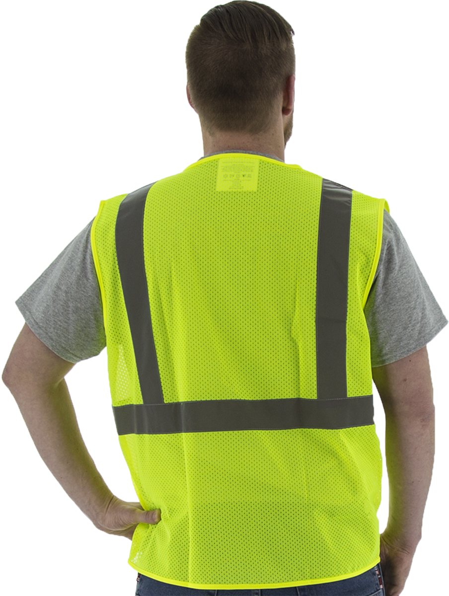 Picture of Majestic 75-3201 Hi-Viz Mesh Vest, ANSI 2