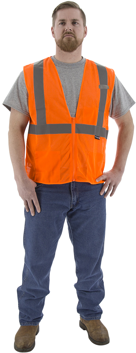 Picture of Majestic 75-3202 Hi-Viz Mesh Vest, ANSI 2