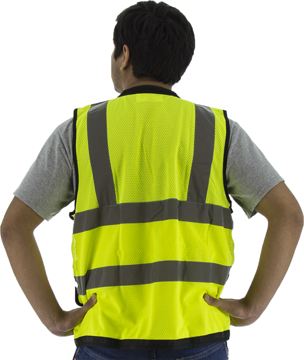 Picture of Majestic 75-3207 Hi-Viz Heavy Duty Mesh Vest, ANSI 2