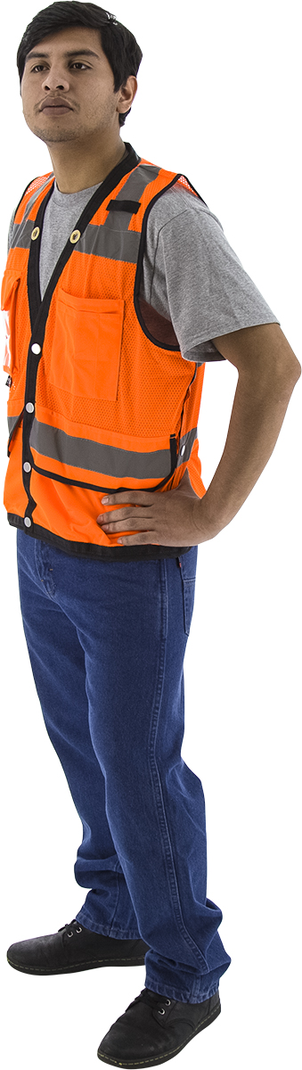 Picture of Majestic 75-3208 Hi-Viz Heavy Duty Mesh Vest, ANSI 2