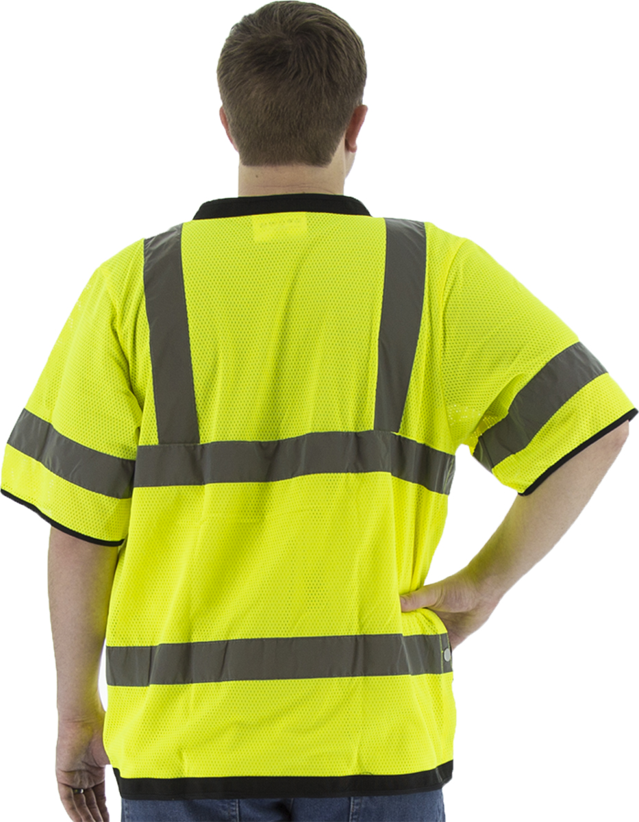 Picture of Majestic 75-3307 Hi-Viz Heavy Duty Mesh Vest, ANSI 3