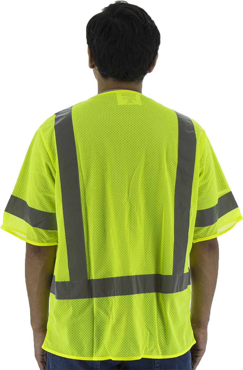 Picture of Majestic 75-3313 Hi-Viz Mesh Vest, ANSI 3