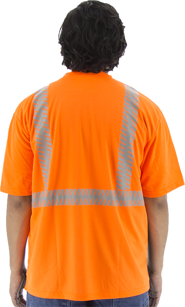 Picture of Majestic 75-5216 Hi-Viz Shirt with Reflective Chainsaw Striping, ANSI 2