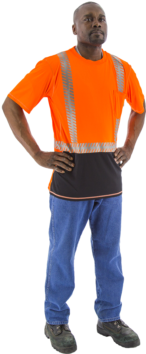 Picture of Majestic 75-5218 Hi-Viz snag resistant T-Shirt, ANSI 2