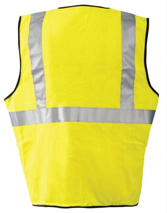 Picture of Occunomix LUX-HRC2FR FLAME RESISTANT SINGLE STRIPE HALF SLEEVE SOLID VEST *
