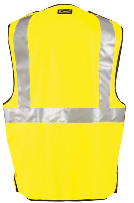 Picture of Occunomix LUX-SSCBRFR FLAME RESISTANT SINGLE STRIPE 5-PT BREAK-AWAY SOLID VEST *