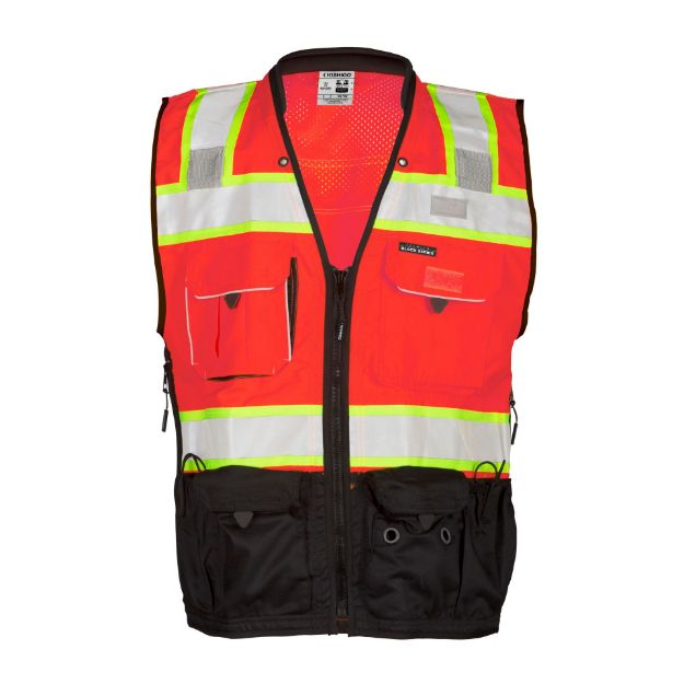 Picture of Kishigo S5702 Premium Black Series Surveyors Vest