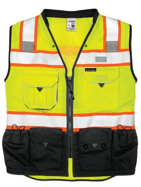Picture of Kishigo S5002 Premium Black Series Surveyors Vest