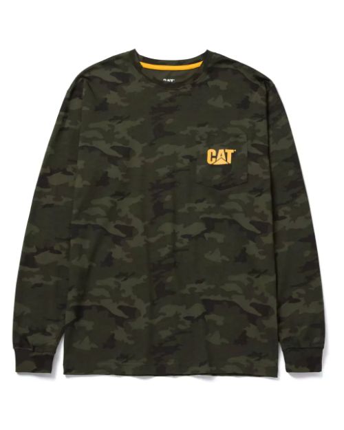 Picture of CAT 1510053 TRADEMARK POCKET L/S TEE