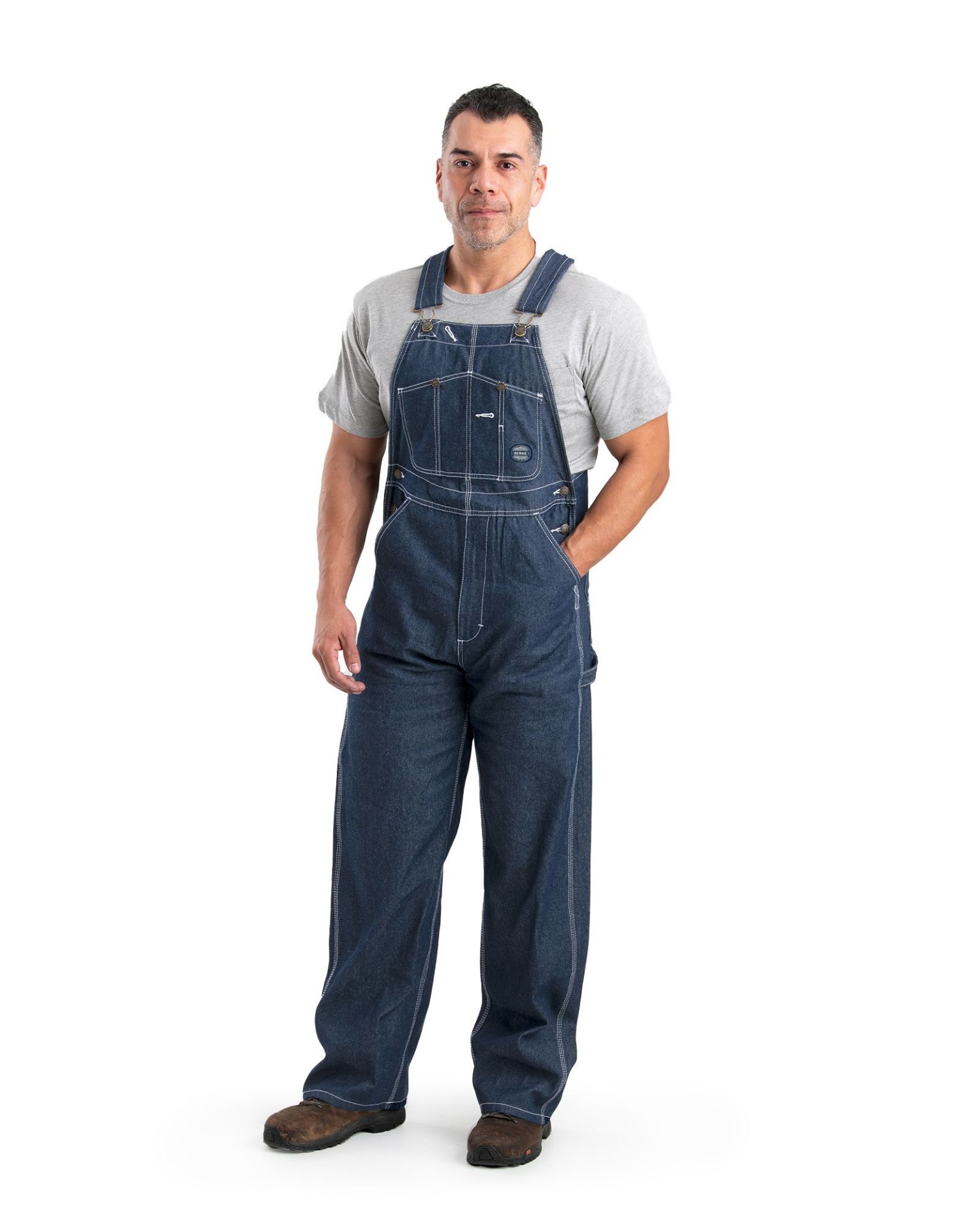 Picture of Berne  B1212 Heritage Unlined Denim Bib Overall