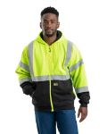 Picture of Berne  HVF023 Hi Vis Class 3 Color Block Hooded Sweatshirt
