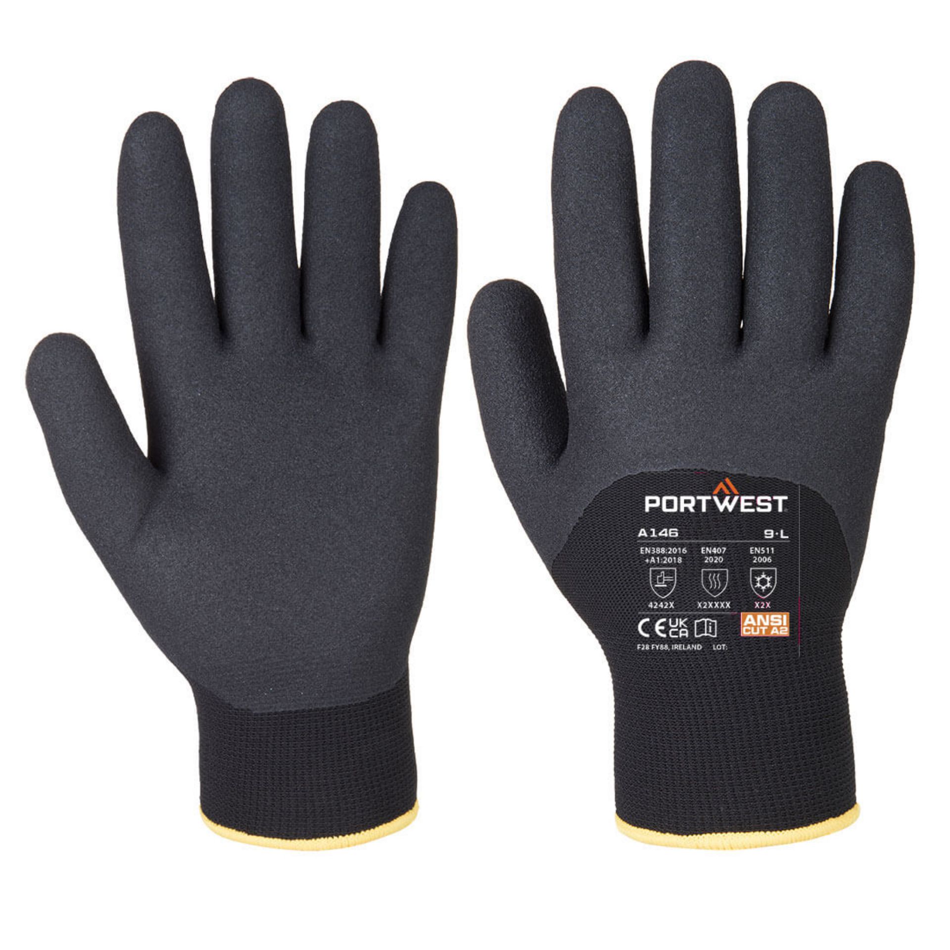 Picture of Portwest A146 Arctic Winter Glove - Nitrile Sandy