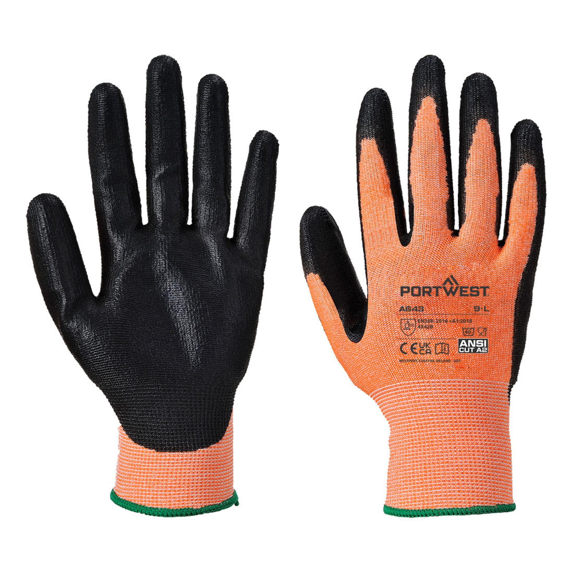 Picture of Portwest A643 Amber Cut Glove - Nitrile Foam
