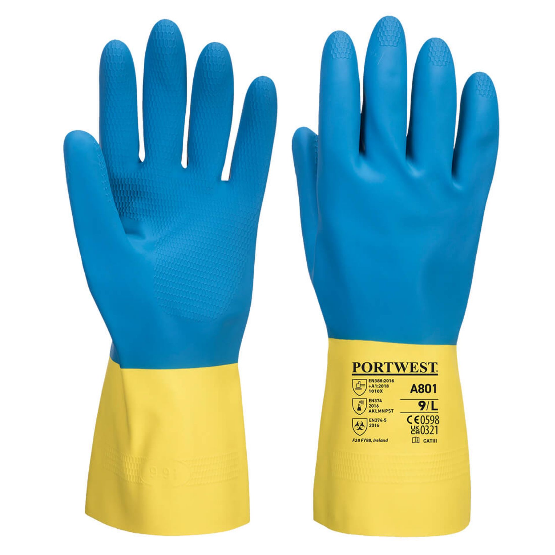 Picture of Portwest A801 Double Dipped Latex Gauntlet