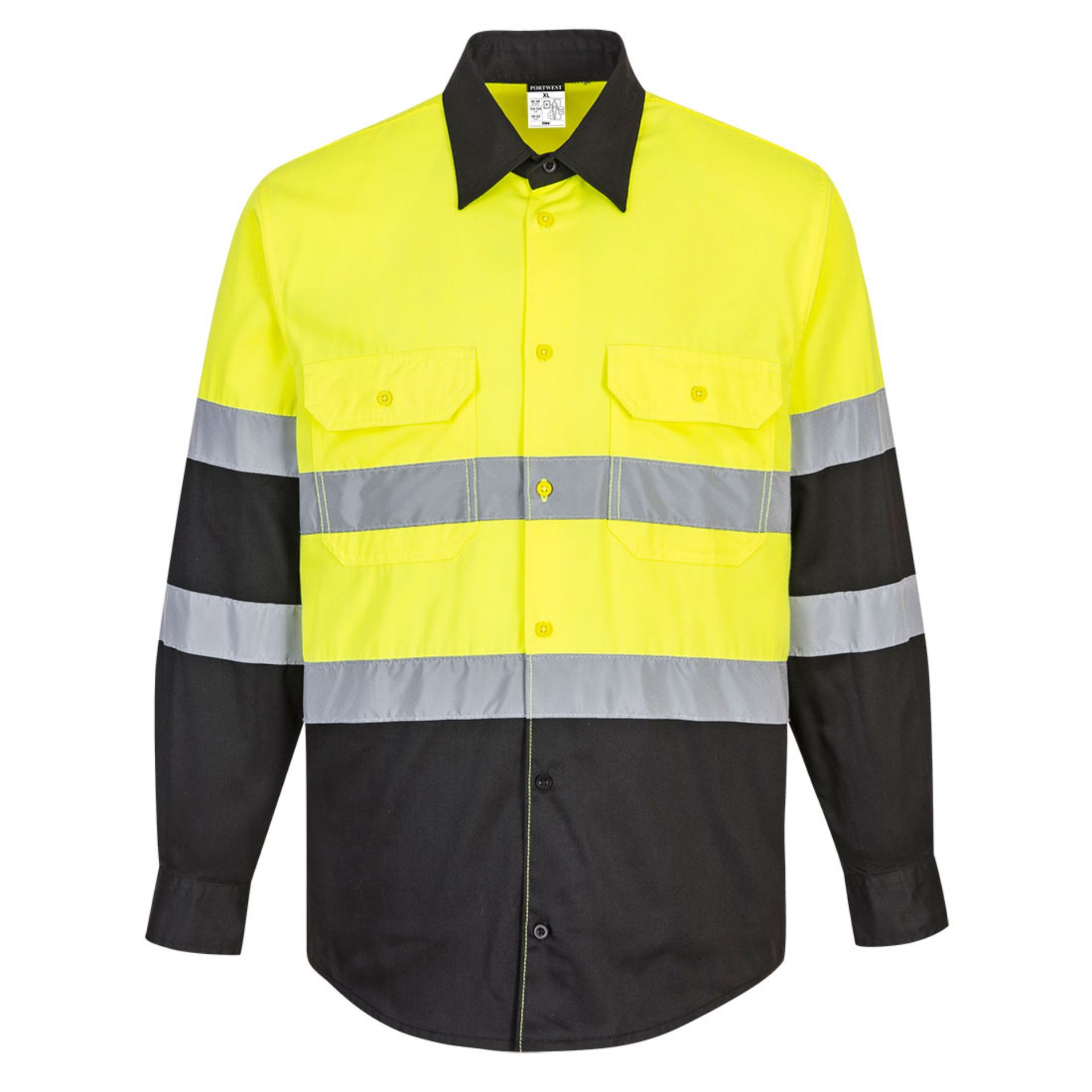 Picture of Portwest E066 Two Tone ANSI Long Sleeve Work Shirt