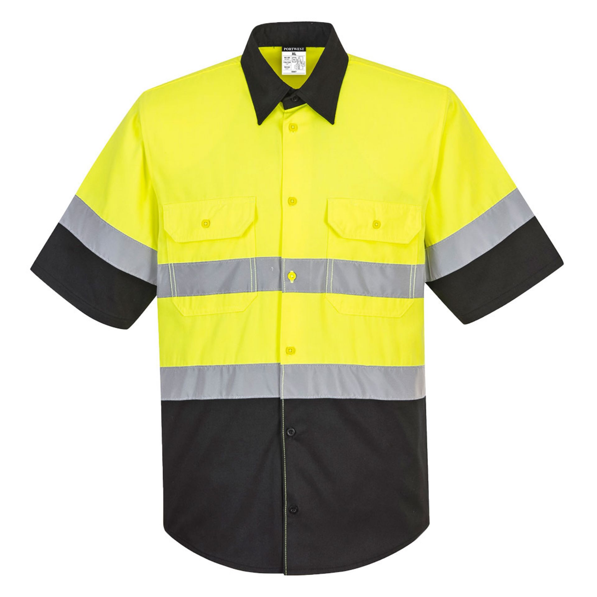 Picture of Portwest E067 Two Tone Short Sleeve ANSI Work Shirt