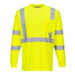 Picture of Portwest S192 Hi-Vis Long Sleeve Ribbed Cuff T-Shirt