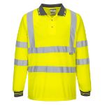 Picture of Portwest S277 Hi-Vis Long Sleeve Polo Shirt