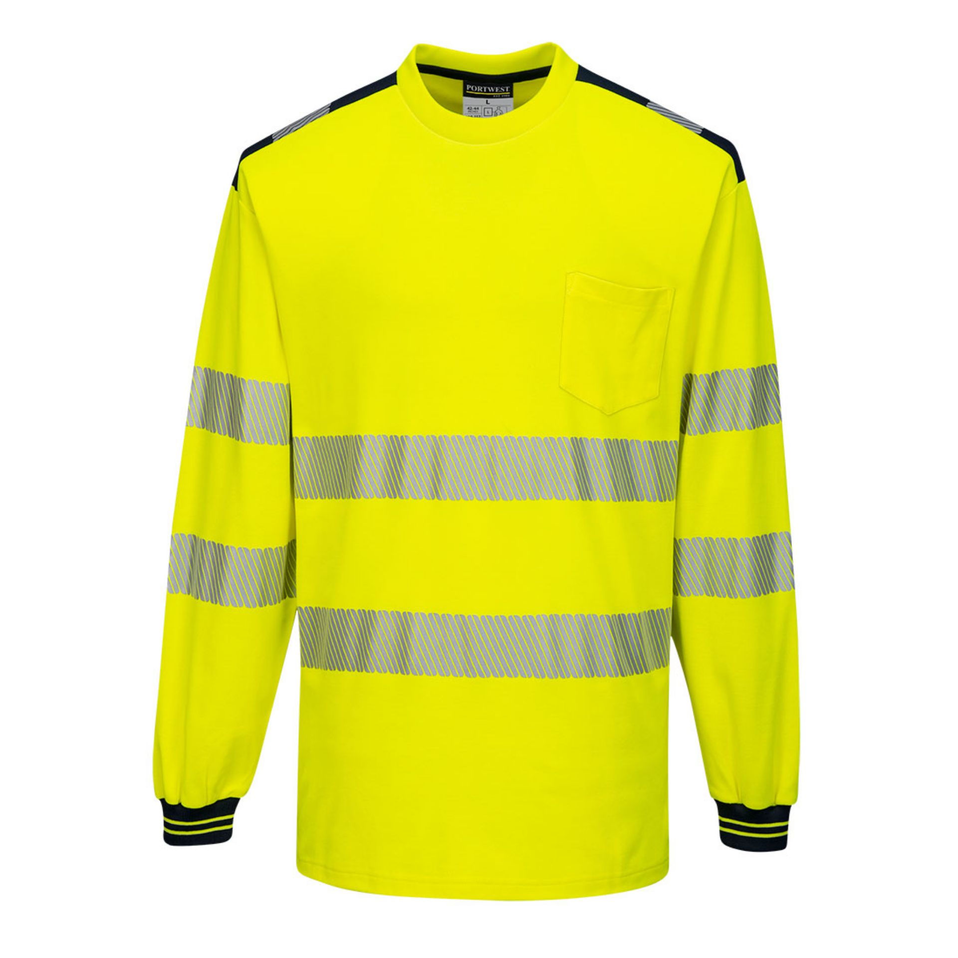 Picture of Portwest T185 PW3 Hi-Vis Long Sleeve T-Shirt