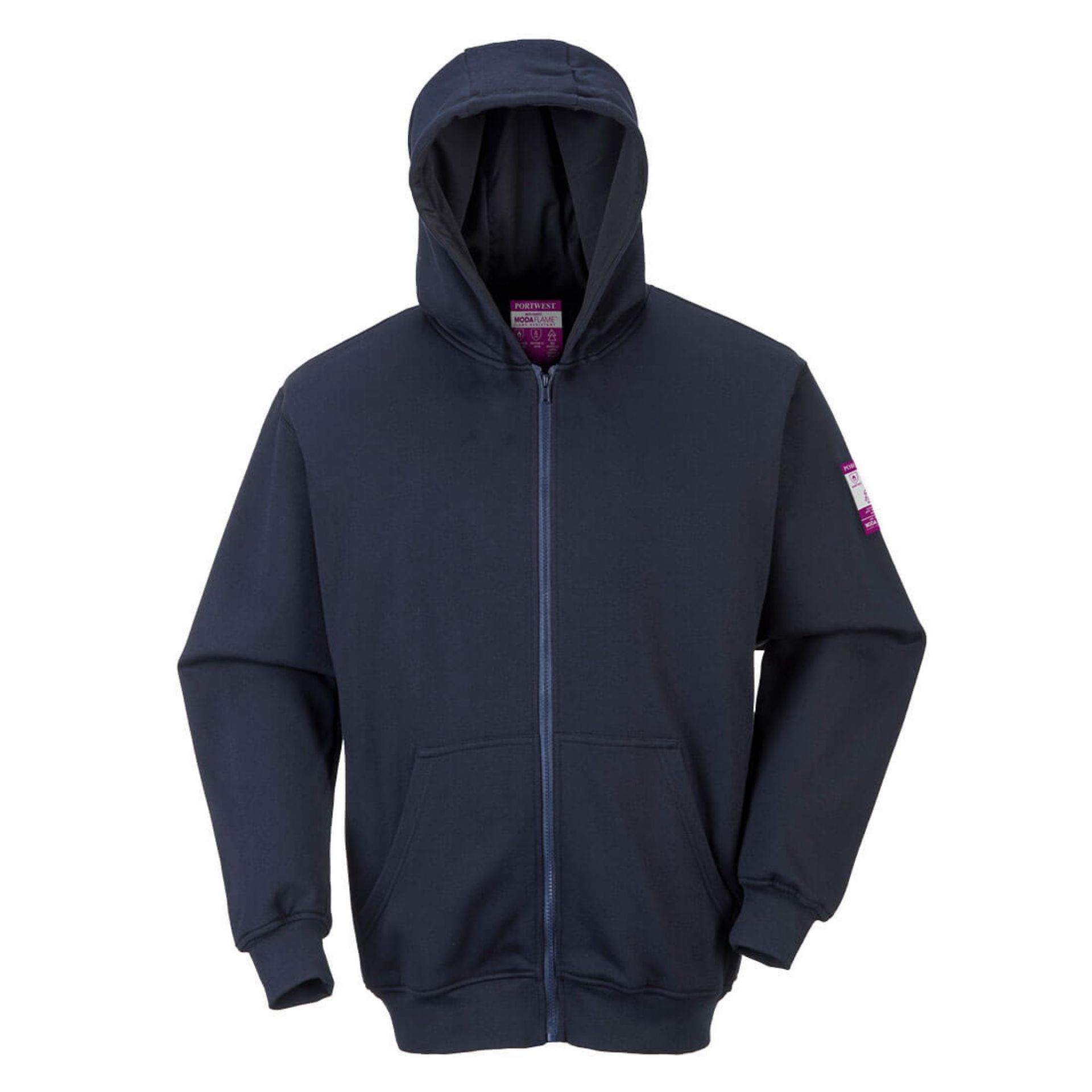 Picture of Portwest UFR81 FR Zipper Front Hooded Sweatshirt