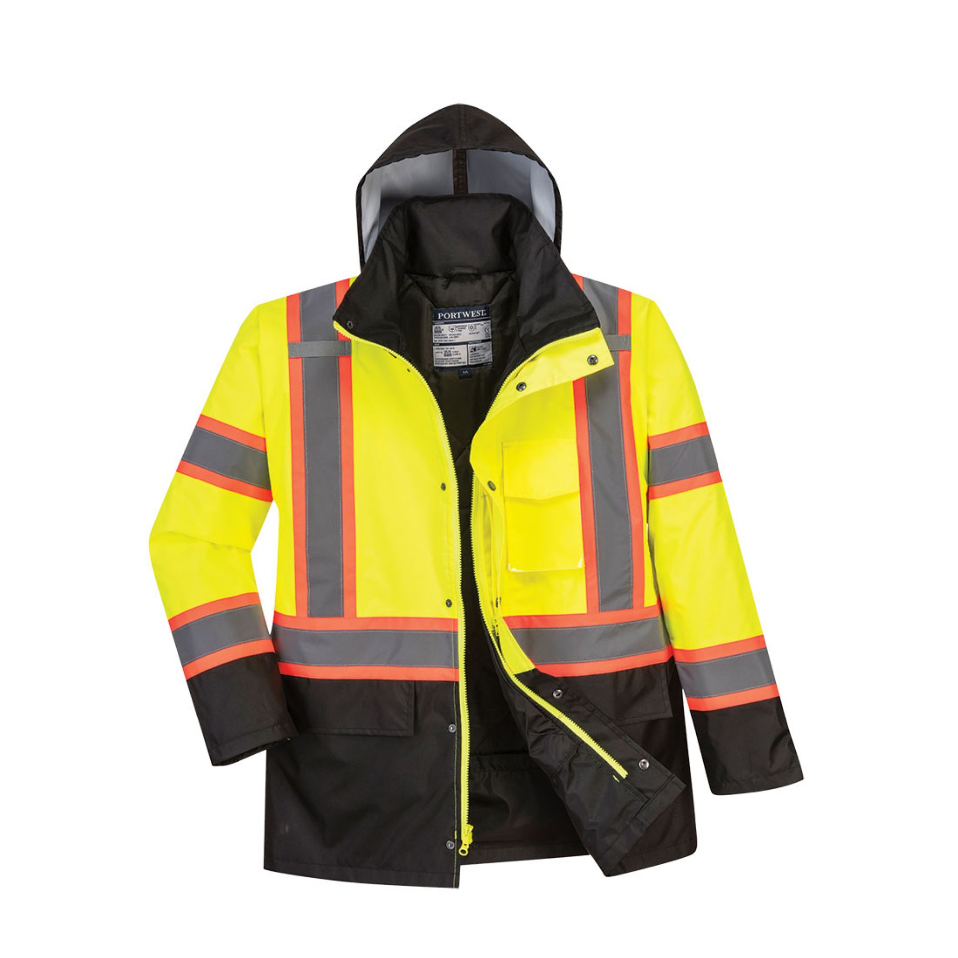 Picture of Portwest US369 Hi-Vis Contrast Tape Traffic Jacket