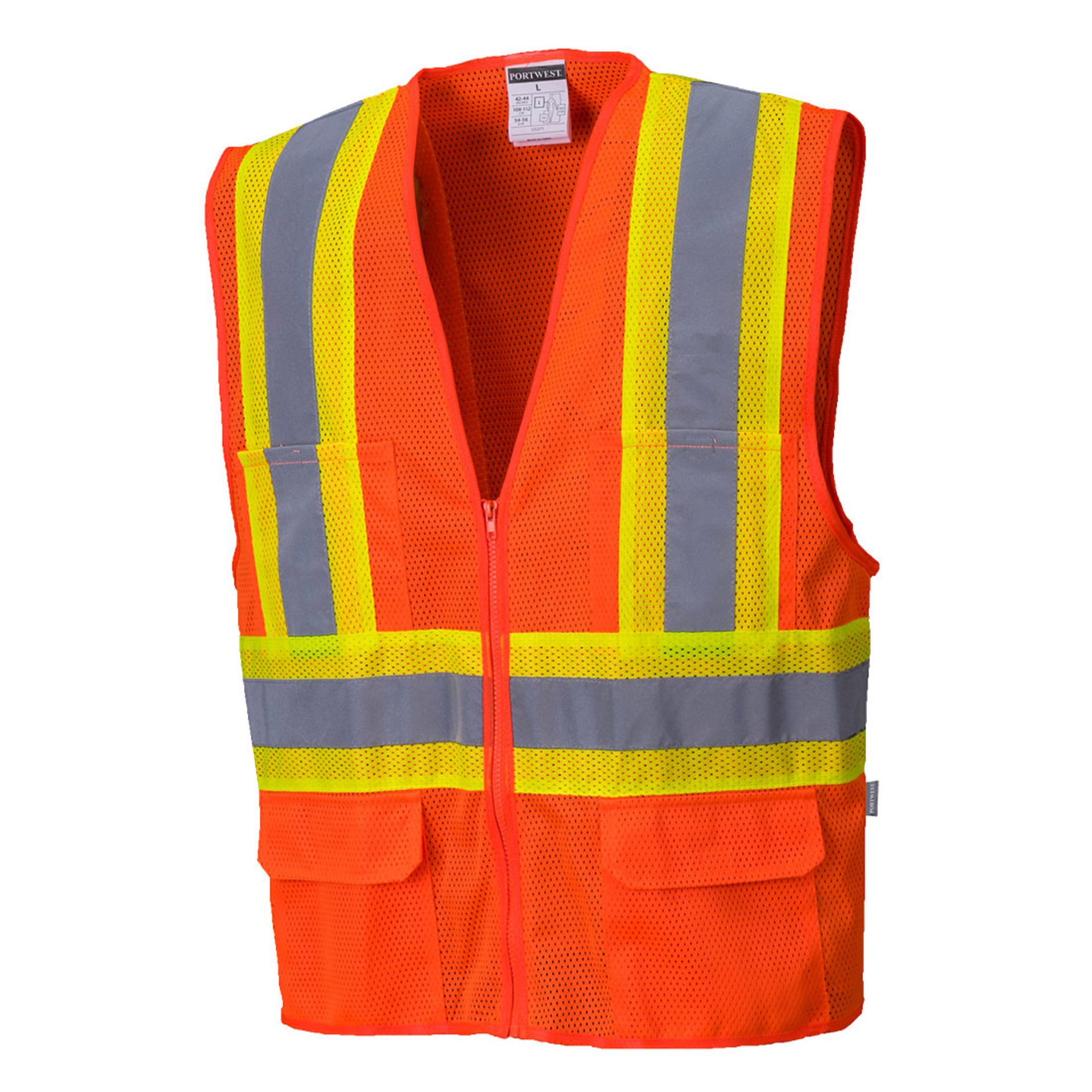 Picture of Portwest US371 Tulsa Contrast Hi-Vis Mesh Vest