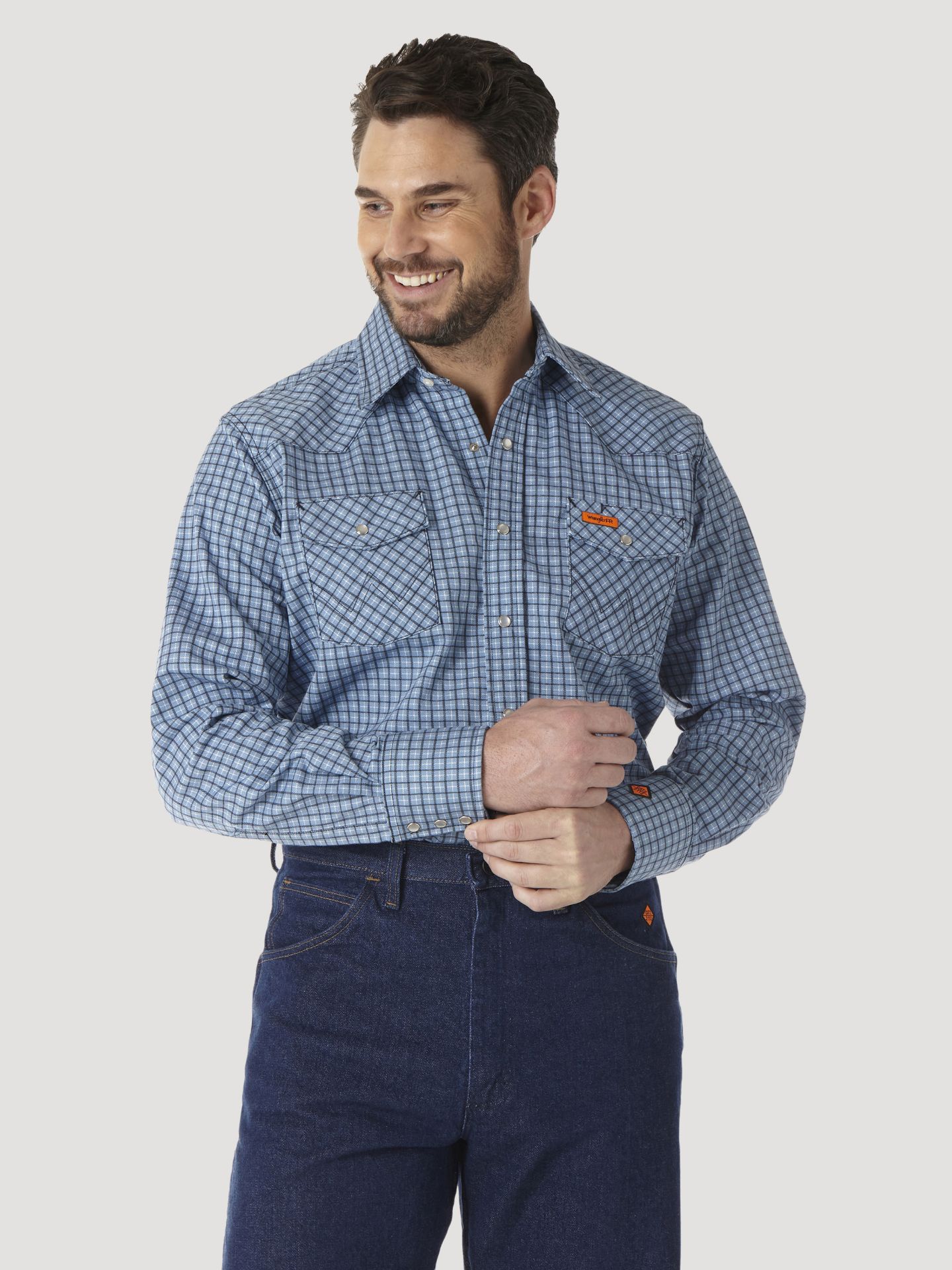 Picture of Wrangler FR123 FR Flame Resistant Long Sleeve Work Shirt