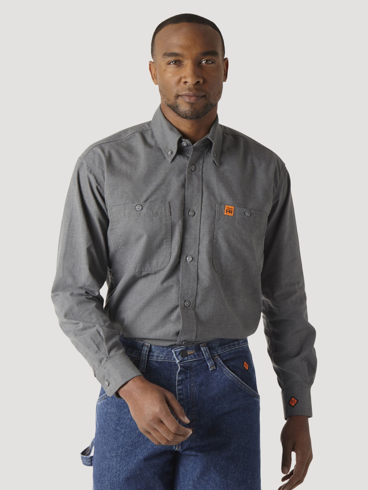 Picture of Wrangler FR3W01G FR Flame Resistant Twill Workshirt