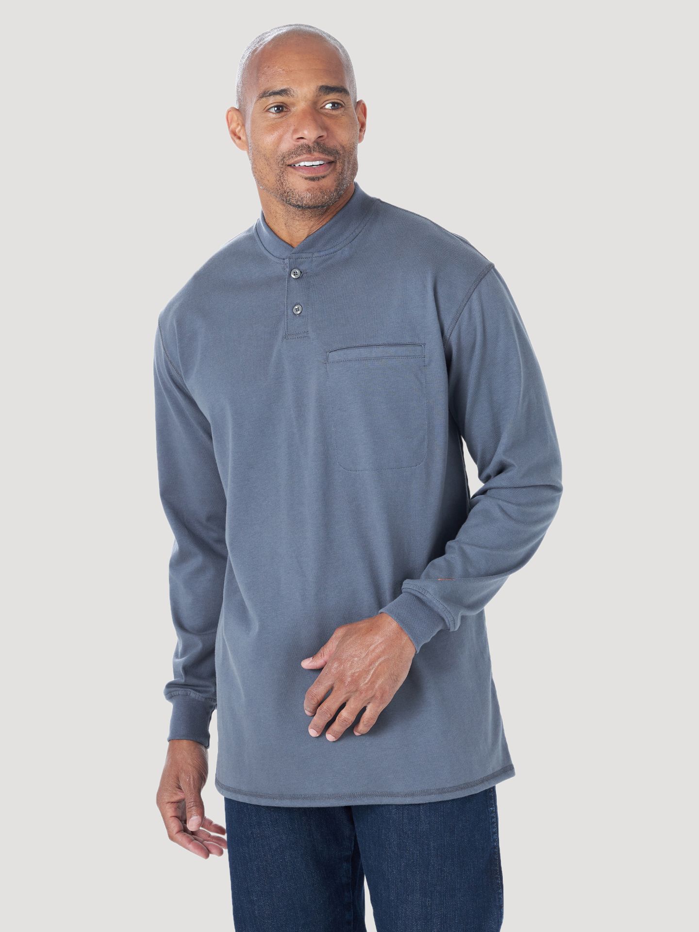 Picture of Wrangler FR3W7 FR Flame Resistant Long Sleeve Henley