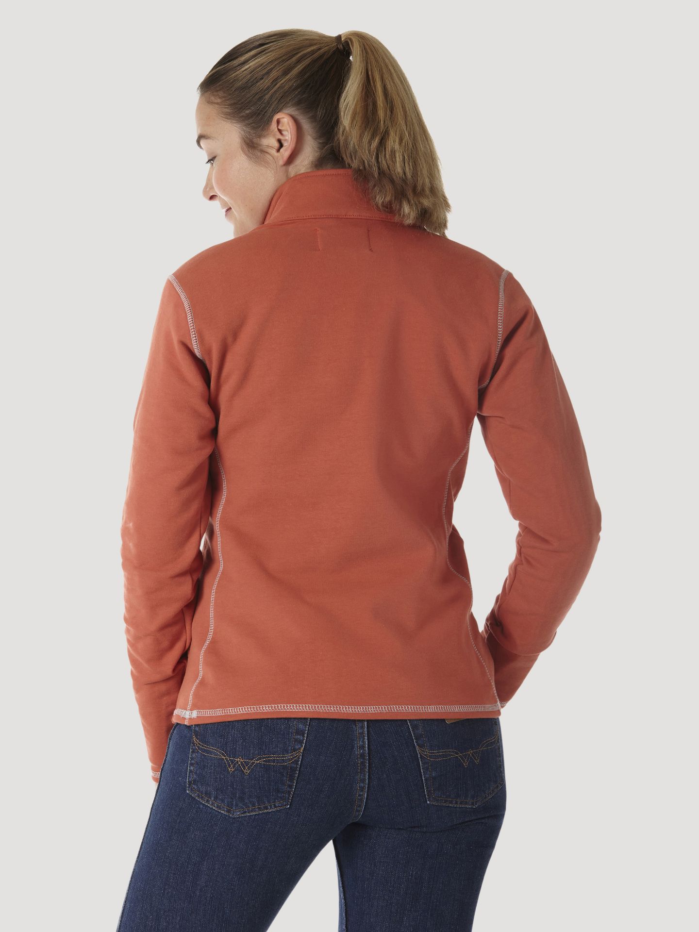 Picture of Wrangler FRLW11H Womens FR Flame Resistant 1/4 Zip Pullover