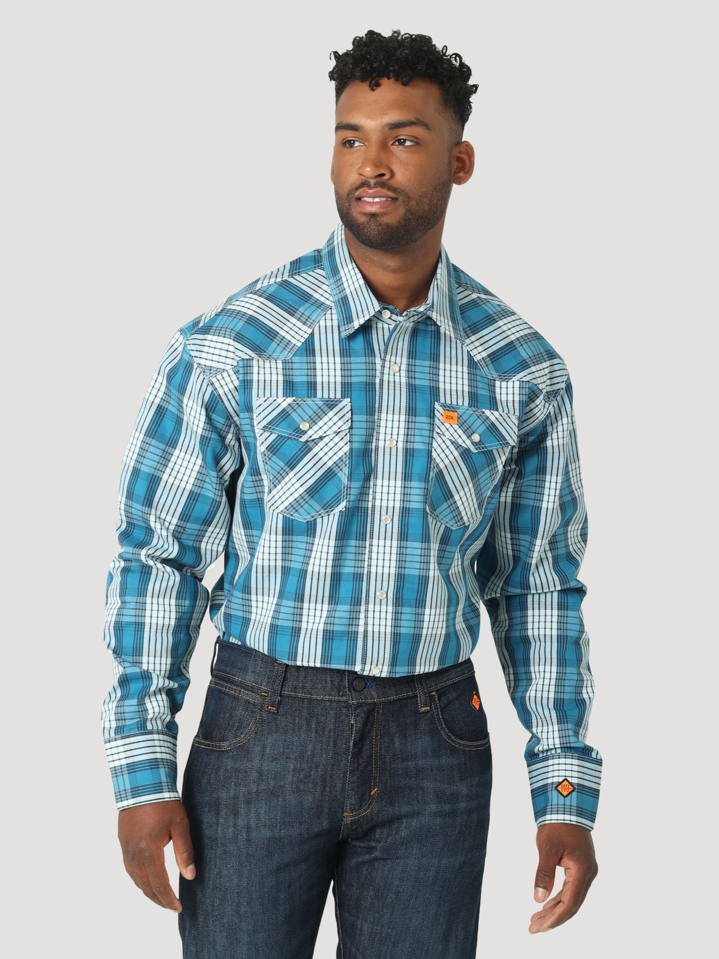 Picture of Wrangler 112319162 FR 20X Fashion Snap Shirt