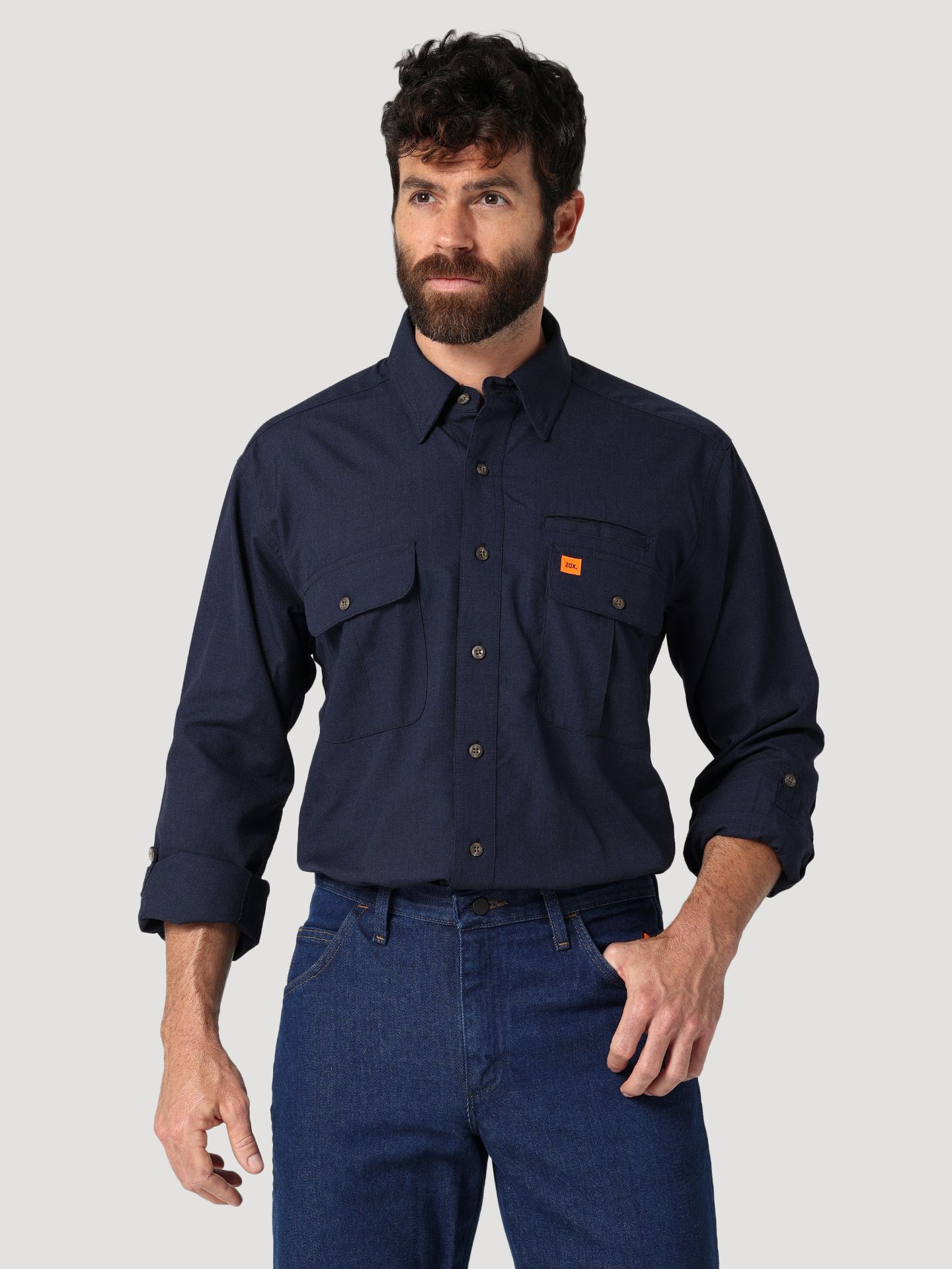 Picture of Wrangler 112319170 FR Vented Work Shirt