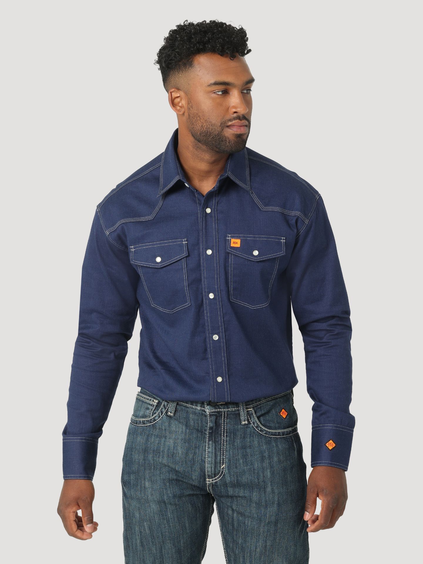 Picture of Wrangler 112319172 FR 20X Snap Fashion Shirt