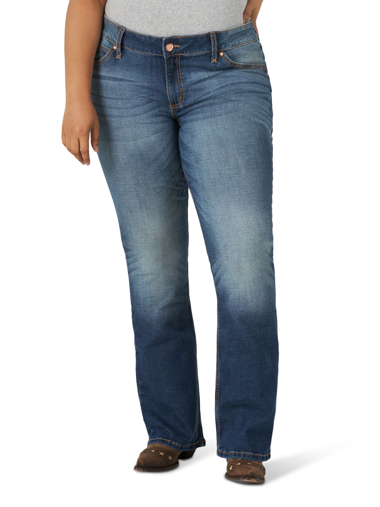 Picture of Wrangler 09PWZ Wrangler Retro® Mae Jean - Mid Rise - Plus Size