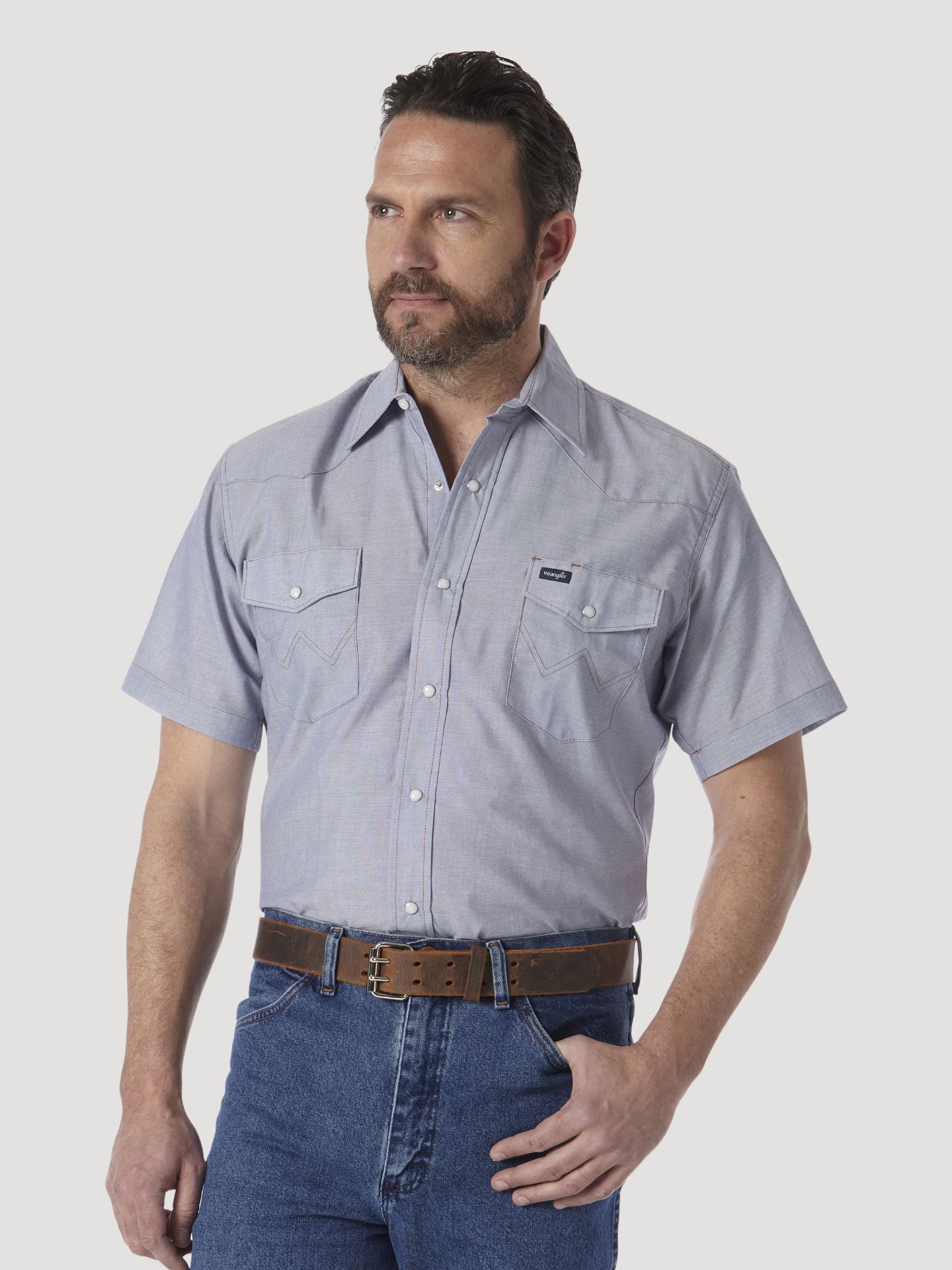 Picture of Wrangler 70131 Mens Authentic Cowboy Cut® Work Shirt