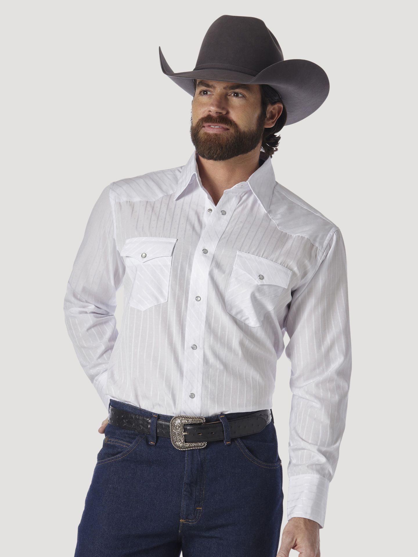 Picture of Wrangler 75221 Sport Western Snap Shirt