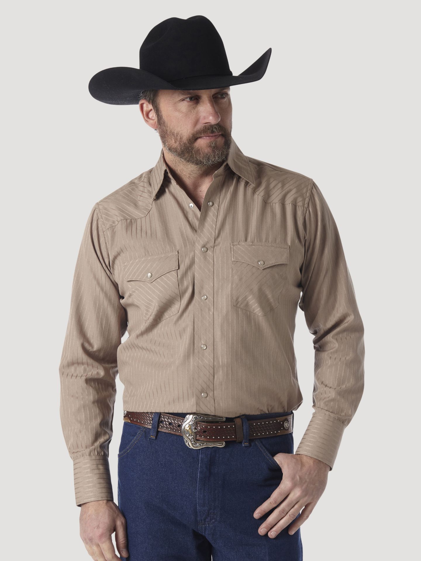 Picture of Wrangler 75742 Sport Western Snap Shirt