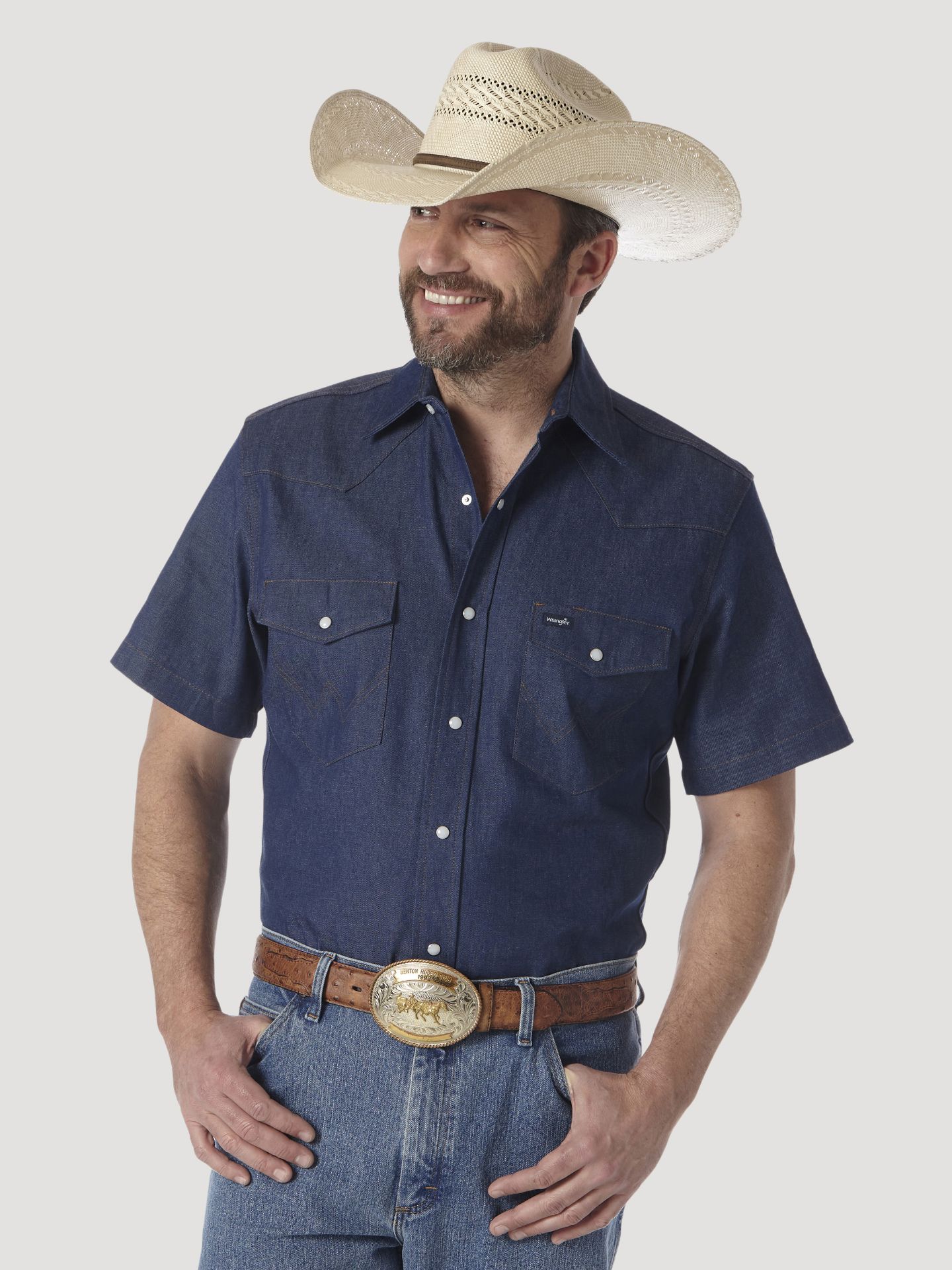 Picture of Wrangler MS3127B Mens Authentic Cowboy Cut® Work Shirt