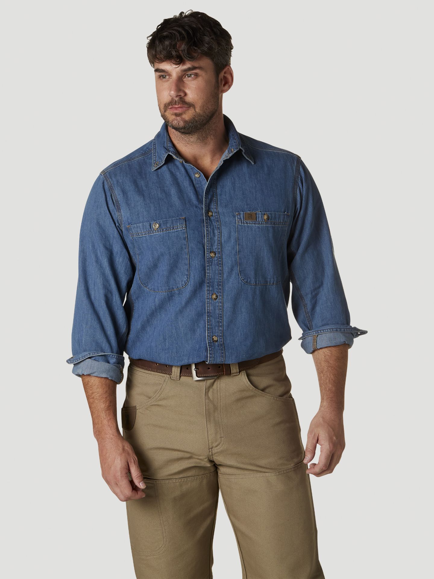 Picture of Wrangler 3W510 Wrangler RIGGS WORKWEAR® Denim Work Shirt
