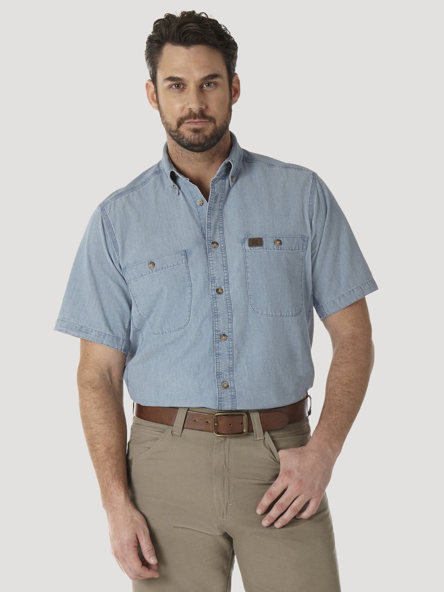 Picture of Wrangler 3W531 Wrangler RIGGS WORKWEAR® Chambray Work Shirt