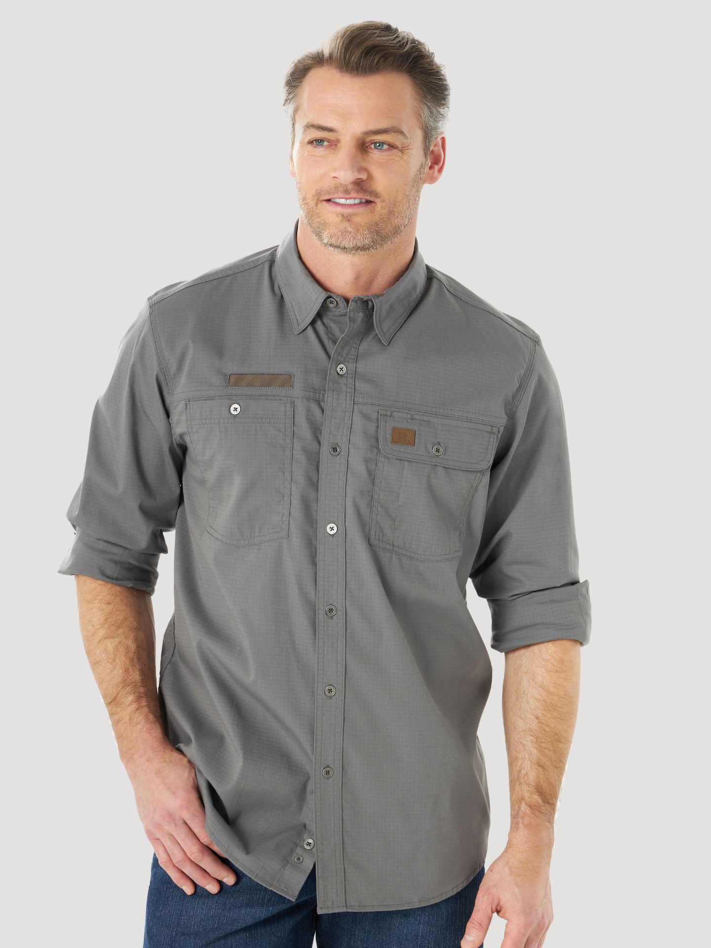 Picture of Wrangler 3W630 Riggs Workwear® Vented Long Sleeve Work Shirt