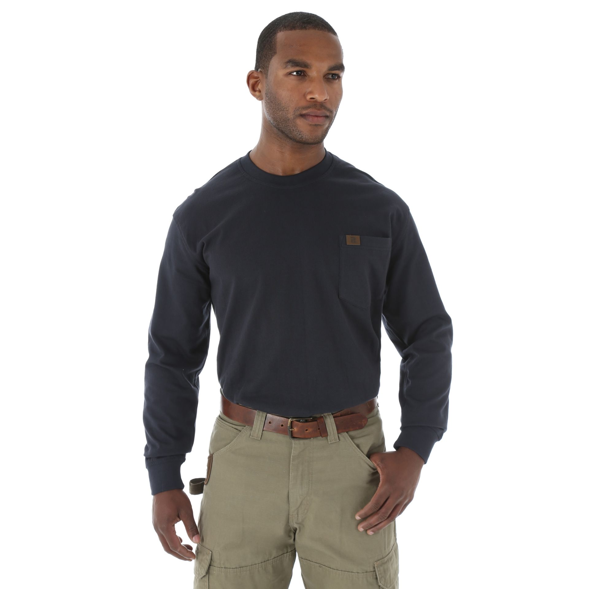 Picture of Wrangler 3W710 Wrangler RIGGS WORKWEAR® Long Sleeve Pocket T-Shirt