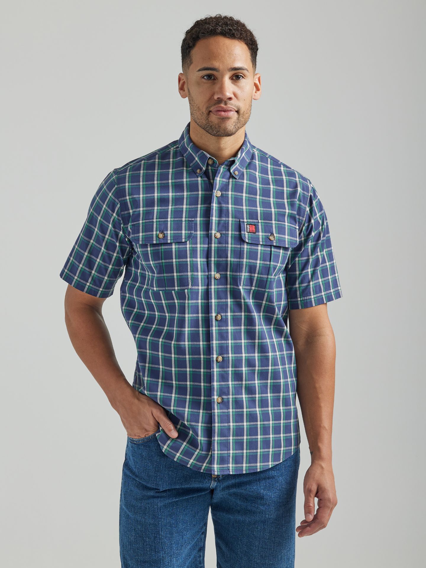 Picture of Wrangler 112325151 Riggs Workwear® Foreman Plaid Shirt