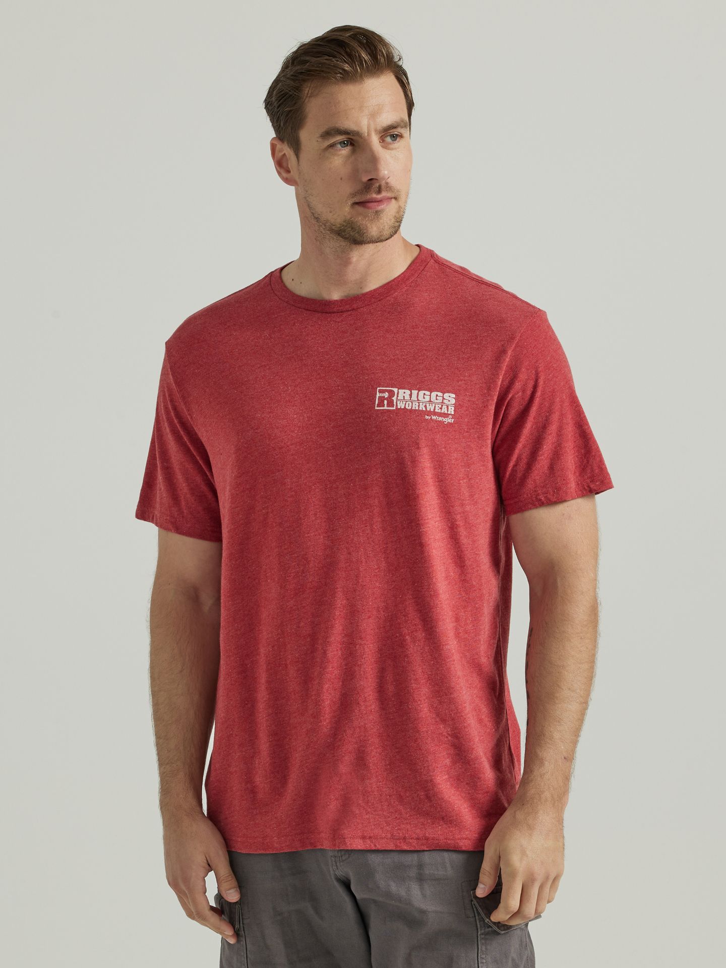 Picture of Wrangler 112336755 RIGGS WORKWEAR Relaxed Short Sleeve T-Shirt with  Circle Logo