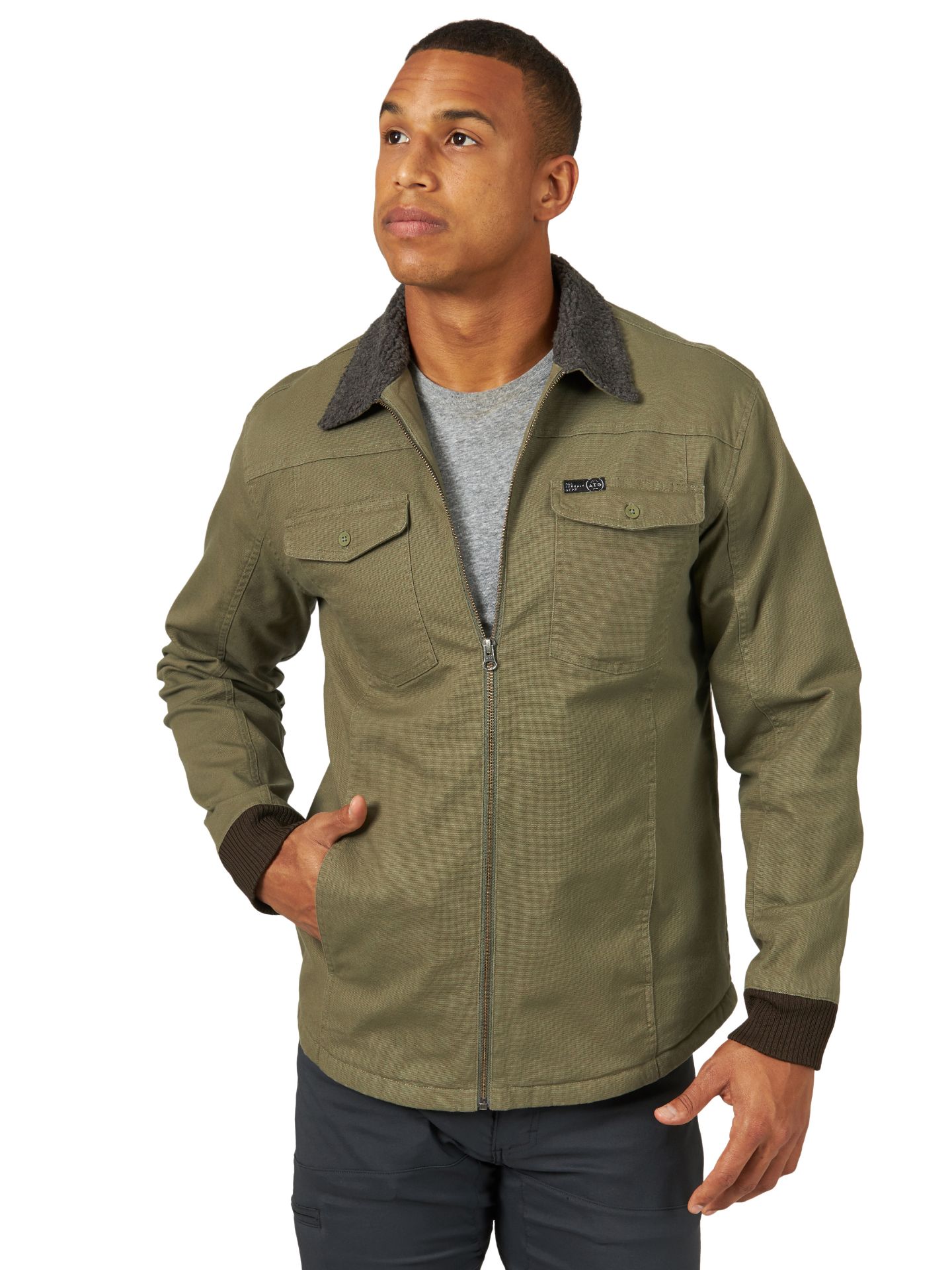 Picture of Wrangler NSB62 Wrangler Outdoor Canvas Shirt Jacket