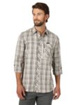 Picture of Wrangler NSP93 Wrangler Outdoor Heathered Plaid Utility Shirt
